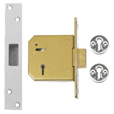 UNION C-Series 3G115 5 Lever Deadlock 80mm Keyed To Differ  - Satin Chrome