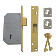 UNION C-Series 3G110 Detainer Deadlock 73mm Keyed Alike  - Polished Brass