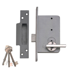 UNION 4K-3WH 6 Lever Escape Deadlock 78mm Right Handed  - Stainless Steel