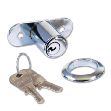 YALE 230 Push Pin Sliding Door Lock 27mm Keyed To Differ  - Chrome Plated