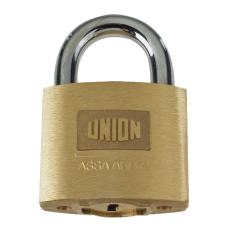 UNION C-Series 1K42 AVA Brass Open Shackle Padlock Keyed To Differ 