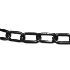 ENGLISH CHAIN Hot Galvanised Welded Steel Chain 6mm 10m - Black