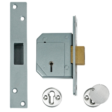 UNION C-Series 3G114 5 Lever Deadlock 67mm Keyed To Differ  - Satin Chrome