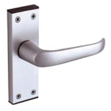 UNION 366 Ambassador Plate Mounted Lever Furniture Formerly Wellington Anodised Silver Short Lever Latch