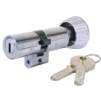 DORMAKABA 20 K519 Key & Turn Cylinder 70mm 35/T35 30/10/T30 Keyed To Differ  - Satin Chrome