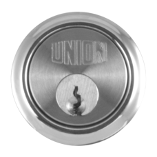 UNION 1X1 Rim Cylinder  Keyed To Differ  - Satin Chrome