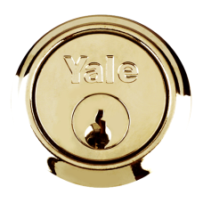 YALE 1109 Rim Cylinder  Keyed To Differ  - Polished Brass