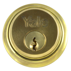 YALE 1122 Screw-In Cylinder  Keyed To Differ Single  - Polished Brass