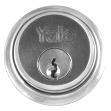 YALE 1122 Screw-In Cylinder  Keyed To Differ Single  - Satin Chrome