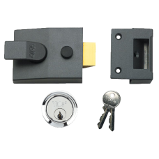 YALE 84 & 88 Non-Deadlocking Nightlatch 60mm with Cylinder 88 - Satin Chrome