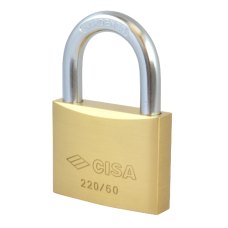 CISA 22010 KD Open Shackle  Padlock 60mm Keyed To Differ  - Brass