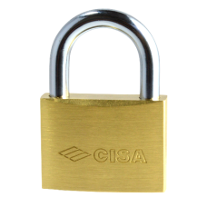 CISA 22010 MK Open Shackle  Padlock 50mm MK `BCCG00`  - Brass