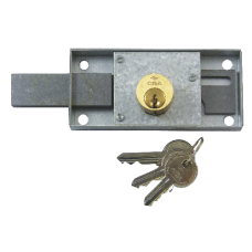 CISA 41110 Shutter Lock 120mm x 55mm KD Left Handed - Polished Brass