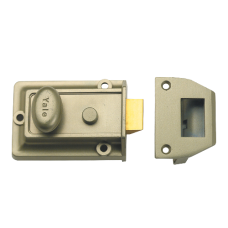 YALE 77 & 706 Non-Deadlocking Traditional Nightlatch 60mm ENB No Cylinder  - Nickel Bronze Enamelled