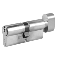 Legge 803 Euro Key & Turn Cylinder 70mm 35/T35 30/10/T30 Keyed To Differ  - Satin Chrome