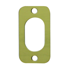 UNION 53035 Front Fix Oval Escutcheon  - Polished Brass