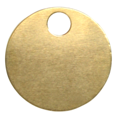 KEYS OF STEEL Pet Tag Discs PB 19mm - Brass