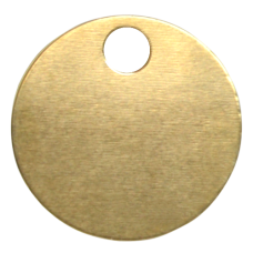 KEYS OF STEEL Pet Tag Discs PB 25mm - Brass