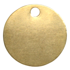 KEYS OF STEEL Pet Tag Discs PB 38mm - Brass