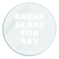 GLENDENNING Spare  To Suit Emergency Key Box  - Glass