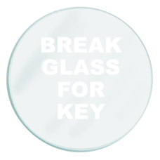 GLENDENNING Spare  To Suit Emergency Key Box  - Glass
