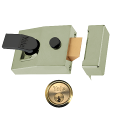 YALE 85 & 89 Deadlocking Nightlatch 60mm Cyl  - Brasslux