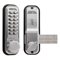 LOCKEY 2200 Series Digital Lock With Rim Dead Bolt  - Satin Chrome