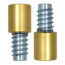 BRAMAH R1 ROLA Sash Window Stop 19mm R1/01B 2 Locks & 2 Inserts - Polished Brass