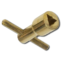 ASEC Brass Meter Box Key EA08LDB - Satin Brass