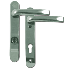 ASEC Kite Secure PAS24 2 Star 220mm Lever/Lever Door Furniture Chrome  - Polished Chrome
