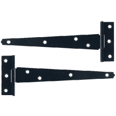 ASEC Light Tee Hinge  150mm Pair - Black