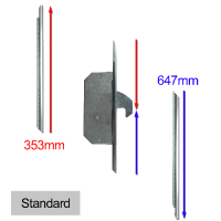 ASEC Modular Repair Lock Locking Point Extensions (Timber Door) - 2 Hook Std