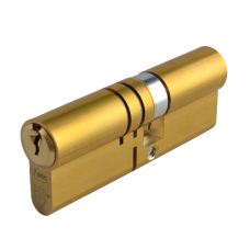 ASEC Kite Elite 3 Star Snap Resistant Double Euro Cylinder 85mm 50Ext/35 45/10/30 Keyed To Differ  - Satin Brass