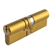 ASEC Kite Elite 3 Star Snap Resistant Double Euro Cylinder 95mm 50Ext/45 45/10/40 Keyed To Differ  - Satin Brass