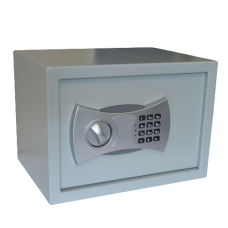 ASEC Electronic Digital Safe £1K Rated H250 x W350 x D250 mm - Light Grey