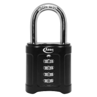 ASEC Open Shackle Combination Padlock 55mm 4-Digit Open Shackle - Hardened Steel