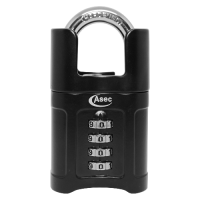 ASEC Closed Shackle Combination Padlock 55mm 4-Digit Closed Shackle - Hardened Steel