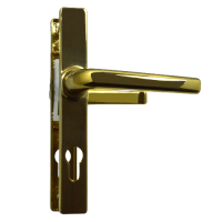 ASEC 70 Lever/Lever Door Furniture To Suit Ferco - 205mm Backplate  - Gold