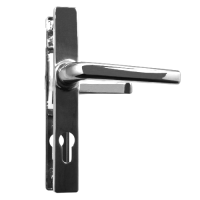 ASEC 70 Lever/Lever Door Furniture To Suit Ferco - 205mm Backplate  - Chrome Plated