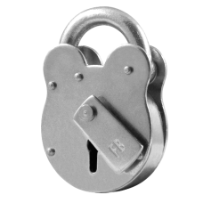ASEC FB1 2 Lever Old English Padlock  - Zinc Plated