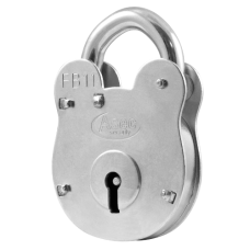 ASEC FB11 4 Lever Old English Padlock  - Zinc Plated