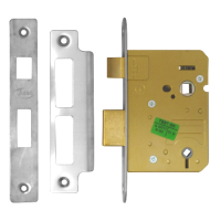 ASEC Mortice Bathroom Lock 76mm  - Stainless Steel