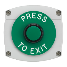 ASEC Surface Mounted Button `Press To Exit` - Grey