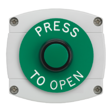 ASEC Surface Mounted Button `Press To Open` - Grey