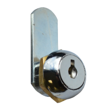 ASEC Round Mini KD Nut Fix Camlock 180o 8mm - Chrome Plated