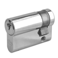 ASEC 6-Pin Euro Half Cylinder 45mm 35/10 Keyed To Differ  - Nickel Plated