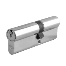 ASEC 5-Pin Euro Double Cylinder 80mm 30/50 25/10/45 Keyed To Differ  - Nickel Plated