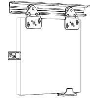 ASEC Sliding Wardrobe Single Gear Up to 1500mm