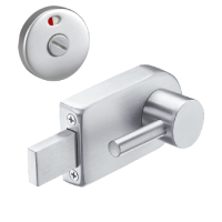 ASEC Cubicle Indicator Bolt Left Handed - Satin Stainless Steel