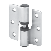 ASEC Cubicle 80mm Gravity Hinge 80mm Right Handed Pair - Satin Stainless Steel